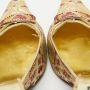 Casadei Pre-owned Fabric sandals Yellow Dames - Thumbnail 7