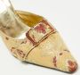 Casadei Pre-owned Fabric sandals Yellow Dames - Thumbnail 8