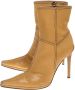 Casadei Pre-owned Leather boots Beige Dames - Thumbnail 3