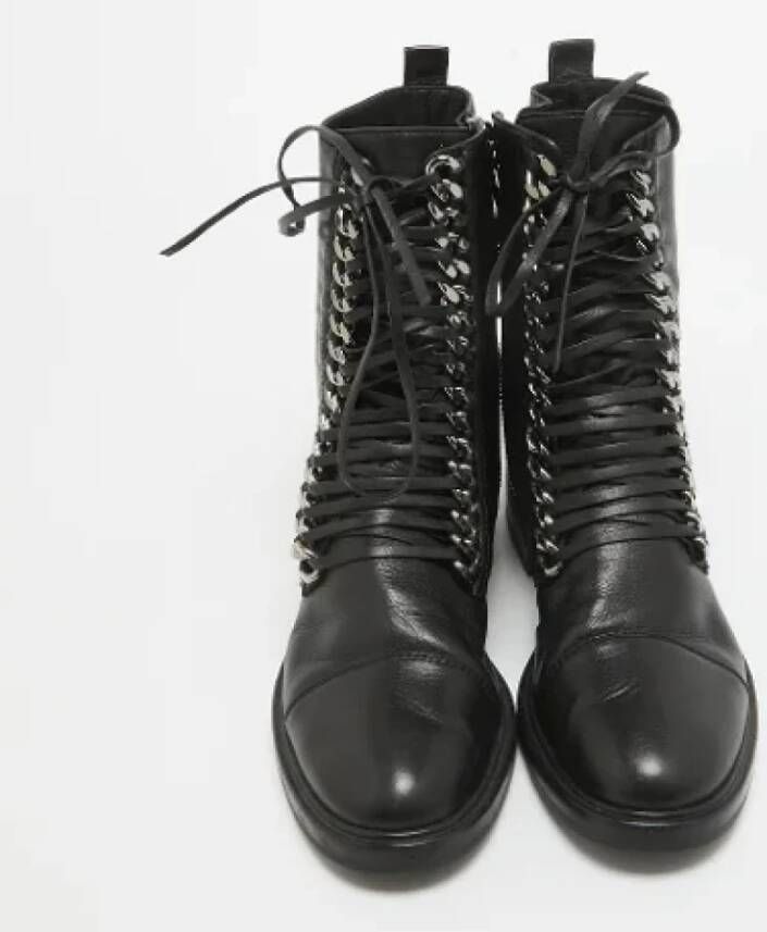 Casadei Pre-owned Leather boots Black Dames