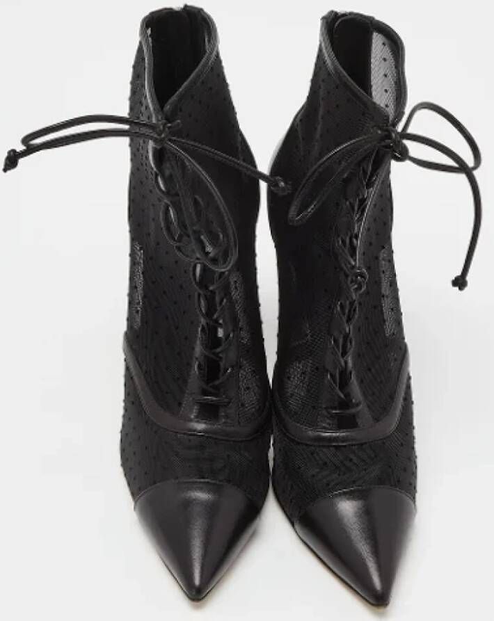 Casadei Pre-owned Leather boots Black Dames