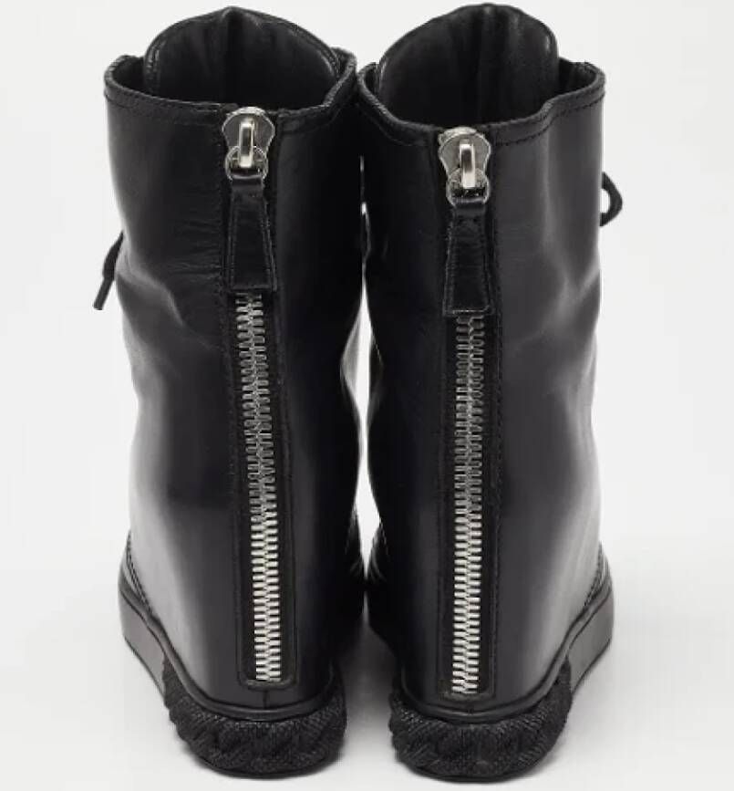 Casadei Pre-owned Leather boots Black Dames