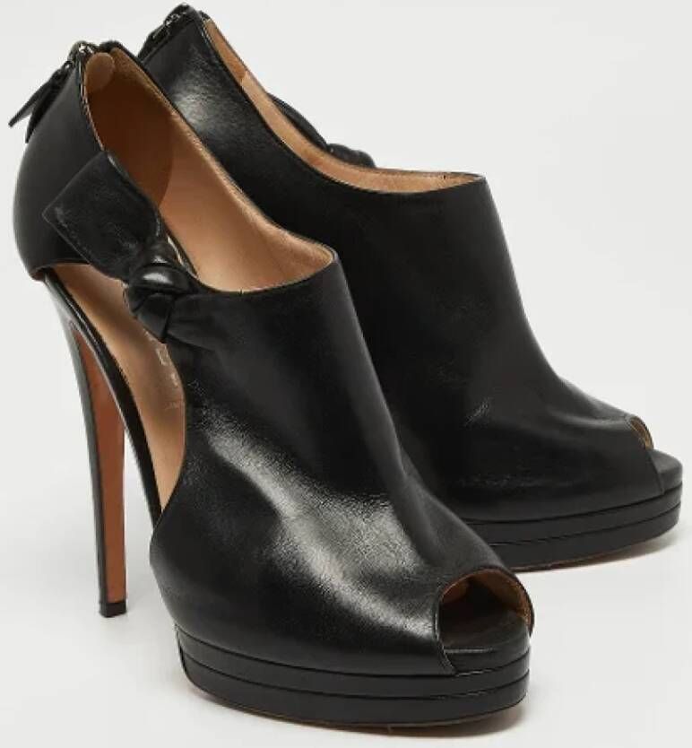 Casadei Pre-owned Leather boots Black Dames