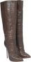 Casadei Pre-owned Leather boots Brown Dames - Thumbnail 4