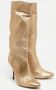 Casadei Pre-owned Leather boots Yellow Dames - Thumbnail 2