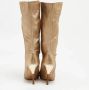 Casadei Pre-owned Leather boots Yellow Dames - Thumbnail 3