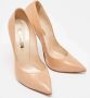 Casadei Pre-owned Leather heels Beige Dames - Thumbnail 4