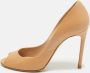 Casadei Pre-owned Leather heels Beige Dames - Thumbnail 2