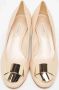 Casadei Pre-owned Leather heels Beige Dames - Thumbnail 3