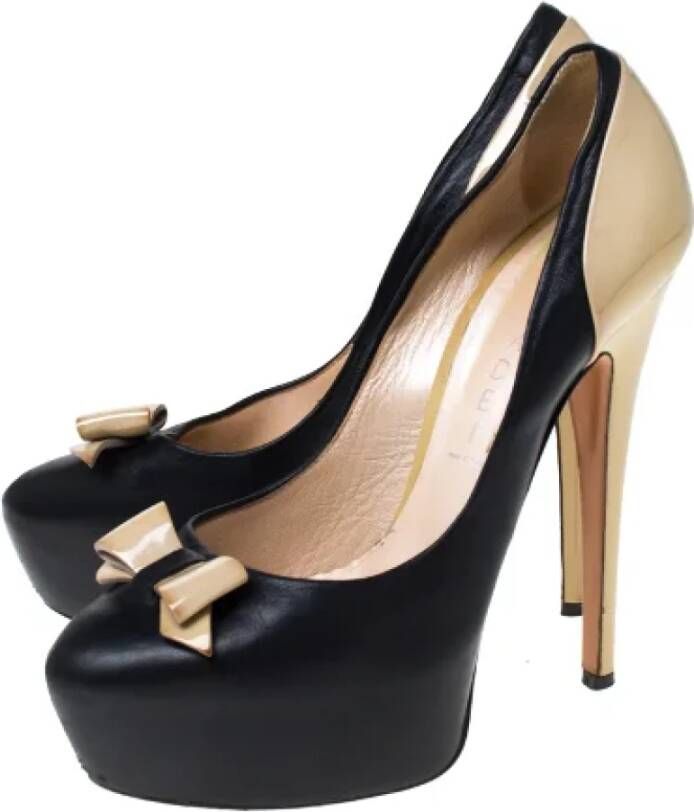 Casadei Pre-owned Leather heels Black Dames