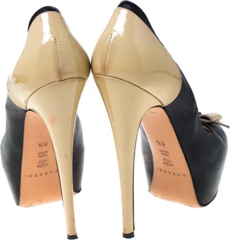 Casadei Pre-owned Leather heels Black Dames