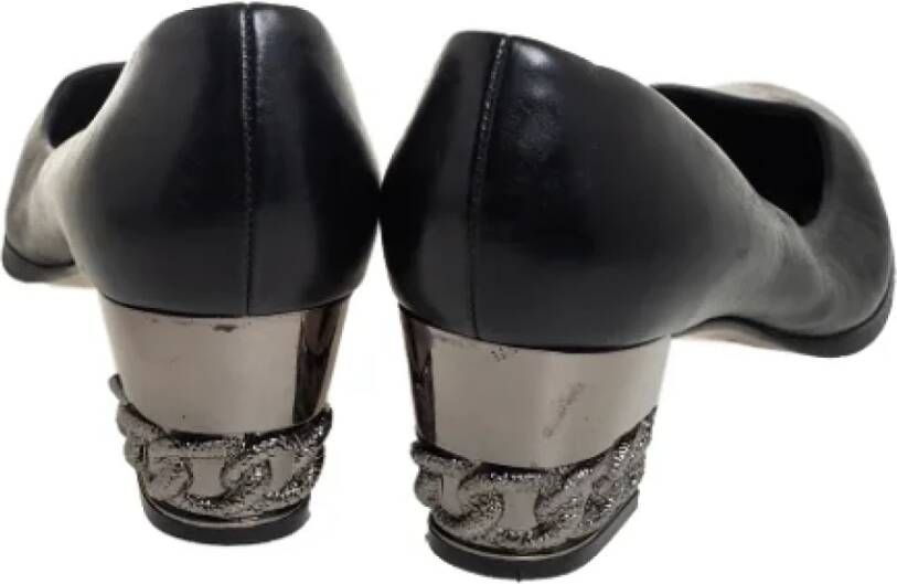 Casadei Pre-owned Leather heels Black Dames