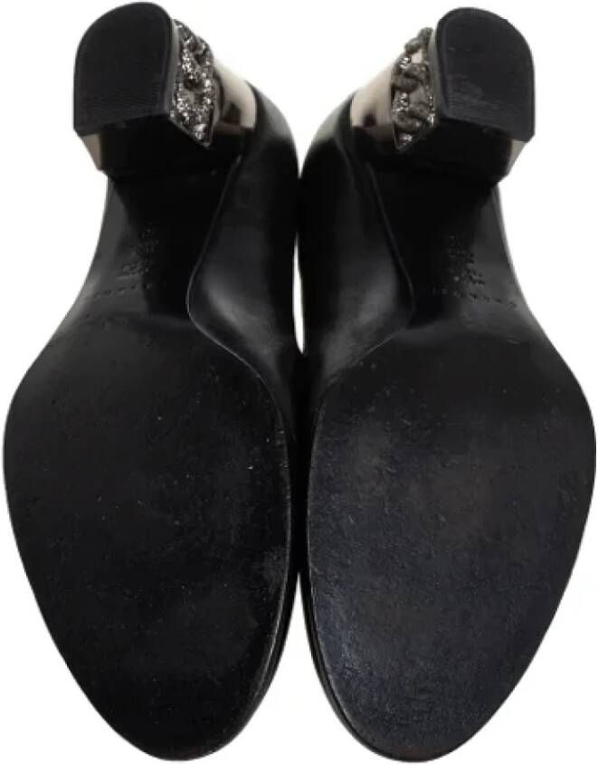 Casadei Pre-owned Leather heels Black Dames