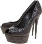 Casadei Pre-owned Leather heels Black Dames - Thumbnail 3