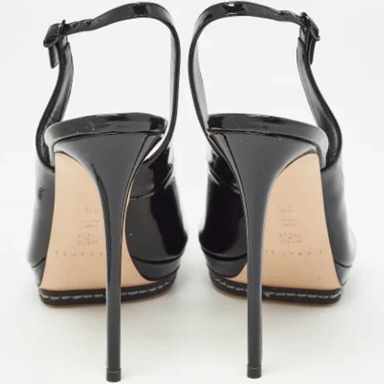 Casadei Pre-owned Leather heels Black Dames