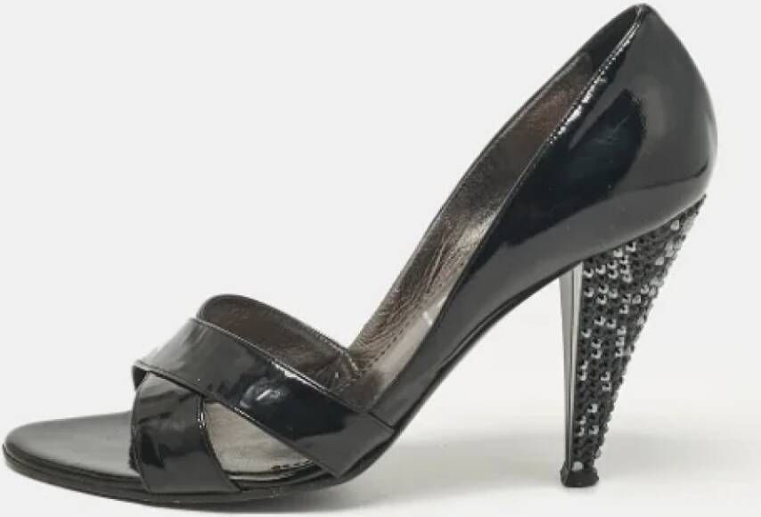 Casadei Pre-owned Leather heels Black Dames