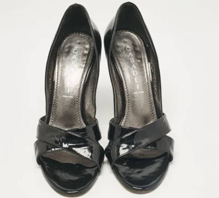 Casadei Pre-owned Leather heels Black Dames