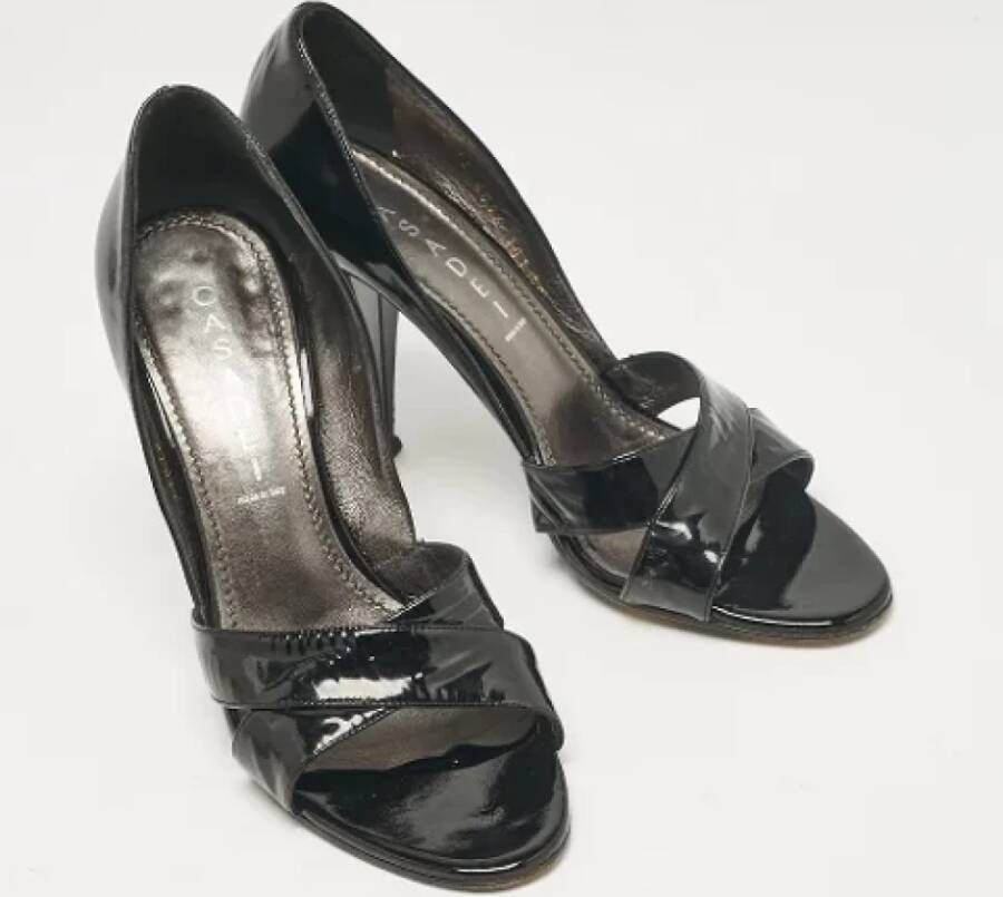 Casadei Pre-owned Leather heels Black Dames