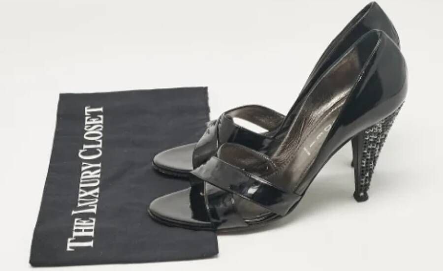 Casadei Pre-owned Leather heels Black Dames