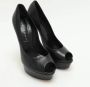 Casadei Pre-owned Leather heels Black Dames - Thumbnail 3