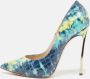 Casadei Pre-owned Leather heels Blue Dames - Thumbnail 2