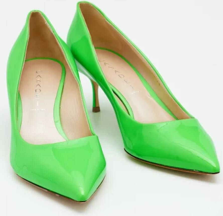 Casadei Pre-owned Leather heels Green Dames