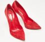 Casadei Pre-owned Leather heels Red Dames - Thumbnail 2