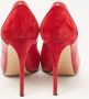 Casadei Pre-owned Leather heels Red Dames - Thumbnail 3