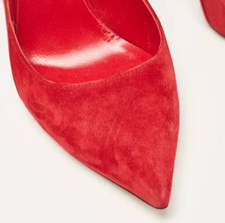 Casadei Pre-owned Leather heels Red Dames