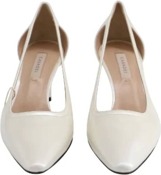 Casadei Pre-owned Leather heels White Dames