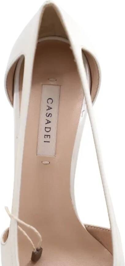 Casadei Pre-owned Leather heels White Dames