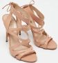 Casadei Pre-owned Leather sandals Beige Dames - Thumbnail 4