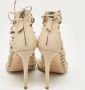 Casadei Pre-owned Leather sandals Beige Dames - Thumbnail 4