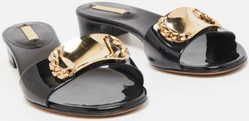 Casadei Pre-owned Leather sandals Black Dames