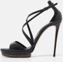 Casadei Pre-owned Leather sandals Black Dames - Thumbnail 2