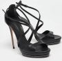 Casadei Pre-owned Leather sandals Black Dames - Thumbnail 4