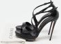 Casadei Pre-owned Leather sandals Black Dames - Thumbnail 9