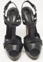 Casadei Pre-owned Leather sandals Black Dames - Thumbnail 3