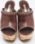 Casadei Pre-owned Leather sandals Brown Dames - Thumbnail 3