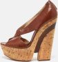 Casadei Pre-owned Leather sandals Brown Dames - Thumbnail 2