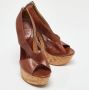 Casadei Pre-owned Leather sandals Brown Dames - Thumbnail 4