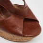 Casadei Pre-owned Leather sandals Brown Dames - Thumbnail 7