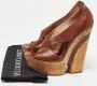 Casadei Pre-owned Leather sandals Brown Dames - Thumbnail 9