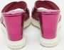 Casadei Pre-owned Leather sandals Purple Dames - Thumbnail 5