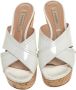 Casadei Pre-owned Leather sandals White Dames - Thumbnail 2