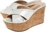 Casadei Pre-owned Leather sandals White Dames - Thumbnail 3