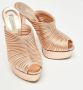 Casadei Pre-owned Leather sandals Yellow Dames - Thumbnail 4