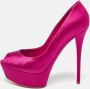 Casadei Pre-owned Satin heels Pink Dames - Thumbnail 2