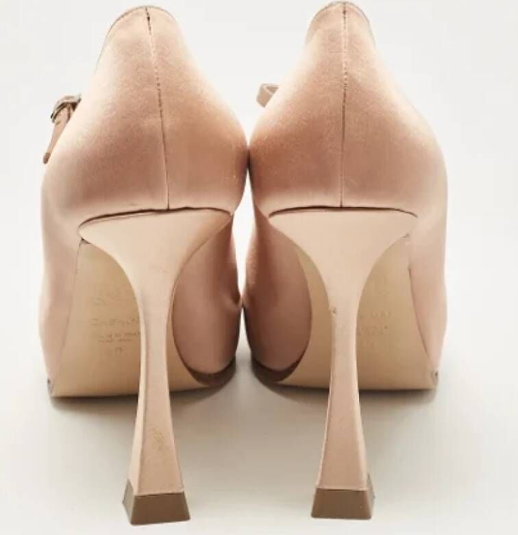 Casadei Pre-owned Satin heels Pink Dames