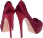 Casadei Pre-owned Satin heels Red Dames - Thumbnail 4
